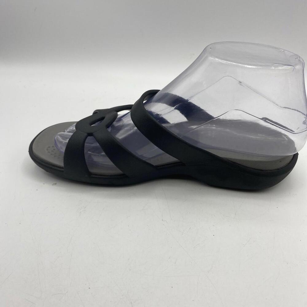 Crocs Meleen Women's Size 6 Black Twist Slides Open Toe Slip On Comfort Sandals - Picture 6 of 10